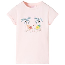 Kinder-T-Shirt Zartrosa 104