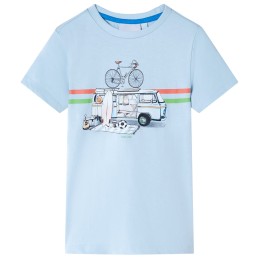 Kinder-T-Shirt Hellblau 92