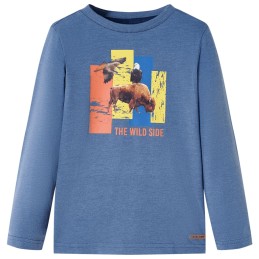 Kinder-Langarmshirt Blau...