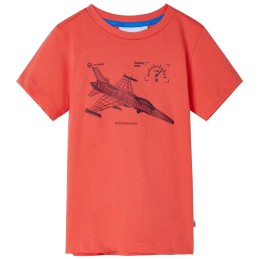 Kinder-T-Shirt Hellrot 140