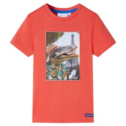 Kinder-T-Shirt Hellrot 92