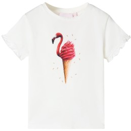 Kinder-T-Shirt Ecru 128