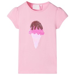 Kinder-T-Shirt Hellrosa 128