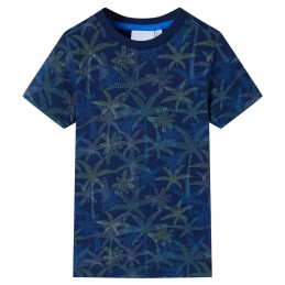 Kinder-T-Shirt Marineblau 92