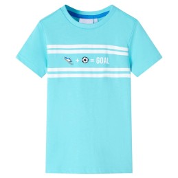 Kinder-T-Shirt Aquablau 140