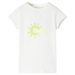 Kinder-T-Shirt Ecru 116