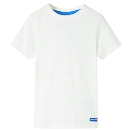 Kinder-T-Shirt Ecru 104