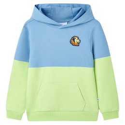 Kinder-Kapuzenpullover Blau...