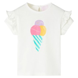 Kinder-T-Shirt Ecru 92