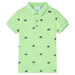 Kinder-Poloshirt Neongrün 92