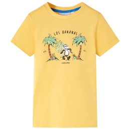 Kinder-T-Shirt Helles Ocker...