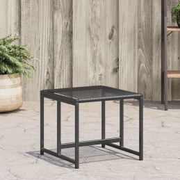 Gartenhocker 4 Stk. Schwarz...