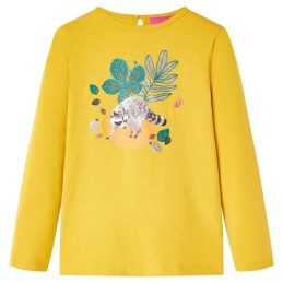 Kinder-Langarmshirt Ocker 128