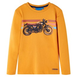 Kinder-Langarmshirt Ocker 104