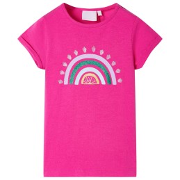 Kinder-T-Shirt Dunkelrosa 104