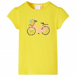 Kinder-T-Shirt Gelb 140