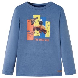 Kinder-Langarmshirt Blau...