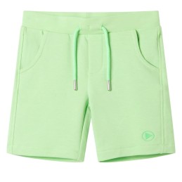 Kindershorts Fluo-Grün 116