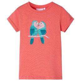 Kinder-T-Shirt Korallenrosa...