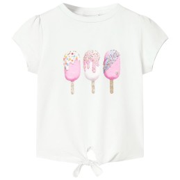 Kinder-T-Shirt Ecru 128