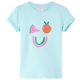 Kinder-T-Shirt Hellblau 128