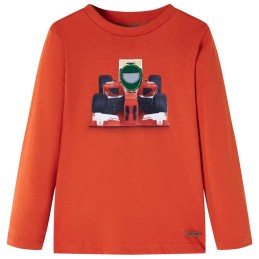 Kinder-Langarmshirt Orange 140