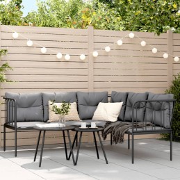 Gartensofa in L-Form mit...