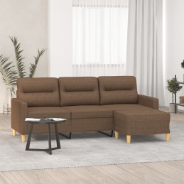 3-Sitzer-Sofa mit Hocker...