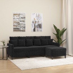 3-Sitzer-Sofa mit Hocker...