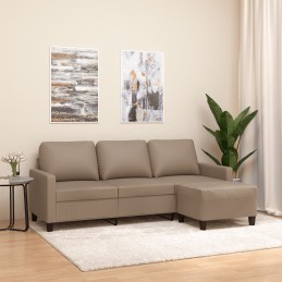 3-Sitzer-Sofa mit Hocker...