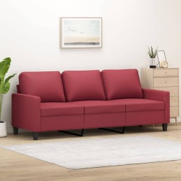 3-Sitzer-Sofa Weinrot 180...