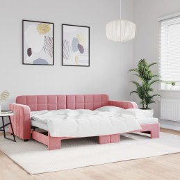 Tagesbett Ausziehbar Rosa...