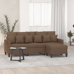 3-Sitzer-Sofa mit Hocker...