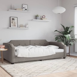 Tagesbett Taupe 90x200 cm...