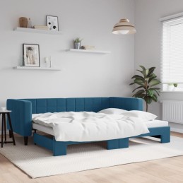 Tagesbett Ausziehbar Blau...