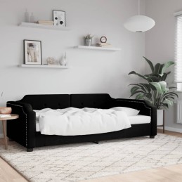 Tagesbett Schwarz 90x190 cm...