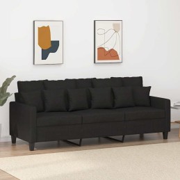 3-Sitzer-Sofa Schwarz 180...