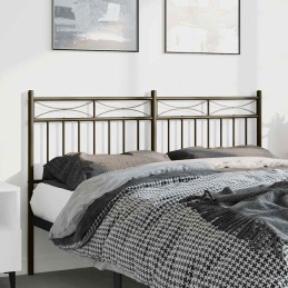 Kopfteil Metall Schwarz 135 cm