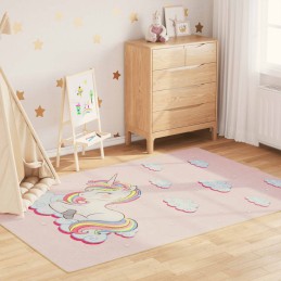 Kinderteppich Rosa 160x230...