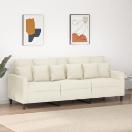 3-Sitzer-Sofa Creme 180 cm...