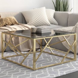 Couchtisch Golden Edelstahl...