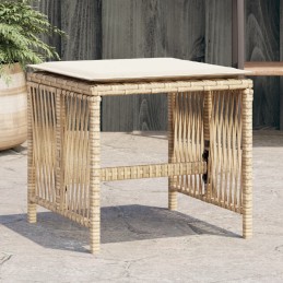 Gartenhocker mit Kissen 4...