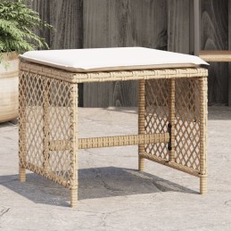Gartenhocker mit Kissen 4...