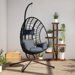 Hängesessel Ei-Design mit...