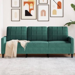 3-Sitzer-Sofa Dunkelgrün...
