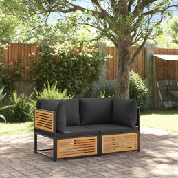 2-tlg. Garten-Sofa-Set mit...