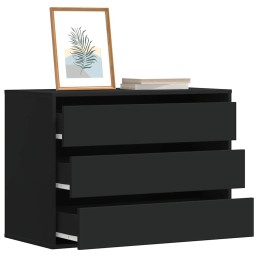Kommode Schwarz 80x41x58 cm...