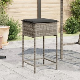 Garten-Barhocker mit Kissen...