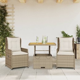 3-tlg. Bistro-Set mit...