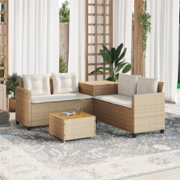 Gartensofa in L-Form mit...